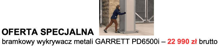 GARRETT PD6500i - bramka | bramkowy wykrywacz broni i metali
